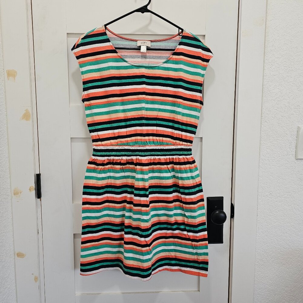 Multi-Color Striped Dress